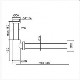 Сифон для раковины Treemme 1