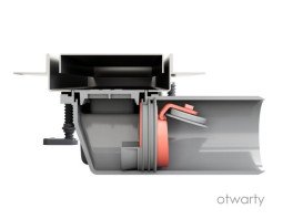 Сифон для водовідвідних жолобів Besco Virgo-S сухий затвор SVS-OV