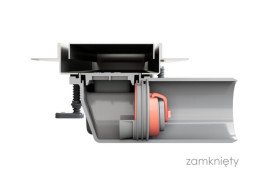 Сифон для водовідвідних жолобів Besco Virgo-S сухий затвор SVS-OV