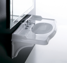 Раковина для ванной подвесная умывальник-столешница Simas коллекция Arcade белая AR 874