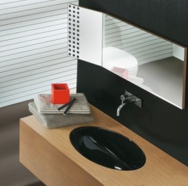 Раковина для ванної вбудована Simas колекція Spazio біла LFT74