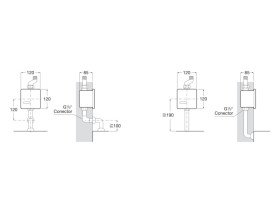 Система електронного управління змивом пісуару Roca Sentronic S білий A5A8102B00