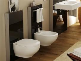 Система инсталляции для биде Geberit Monolith 101 см черное стекло/алюминий черный хром 131.030.SJ.6