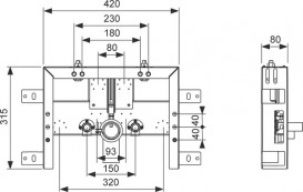 Система инсталляции для биде Tece TECEbox сталь 9370031