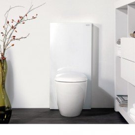 Система інсталяції для підлогового унітазу Geberit Monolith скло білий 131.001.SI.5