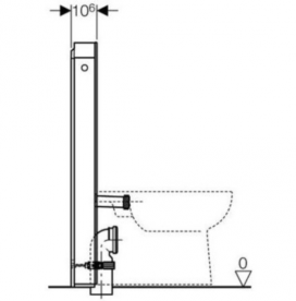 Система инсталляции для напольного унитаза Geberit Monolith стекло умбра 131.001.SQ.5