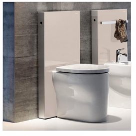 Система інсталяції для підлогового унітазу Geberit Monolith Plus скло пісок 131.233.TG.5