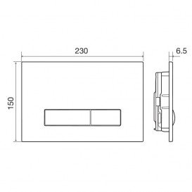 Система инсталляции для подвесного унитаза Imprese 3 в 1 кнопка белая i9109