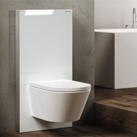 Система инсталляции для подвесного унитаза Geberit Monolith стекло белый 131.021.SI.5