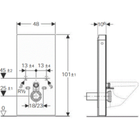 Система инсталляции для подвесного унитаза Geberit Monolith стекло песок 131.021.TG.5