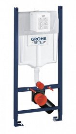 Система інсталяції для підвісного унітазу Grohe Rapid SL з кнопкою змиву хром матовий 38844P0A