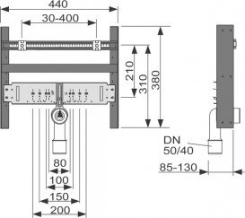 Система інсталяції для раковини TECE TECEprofil червоний 9510003