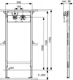 Система инсталляции для скрытой арматуры TECE TECEprofil ванна/душ красный 9340001