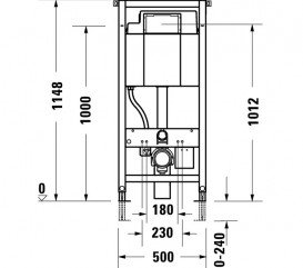Система інсталяції для унітазу Duravit DuraSystem вбудований гігієнічний змив WD1003000000