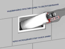 Система інсталяції для унітазу TECE Base 3 в 1 з кнопкою змиву TECEbase білий 9400400