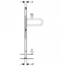 Сталева рама Geberit Duofix для кріплення поручня для інвалідів 112 см 111.790.00.2