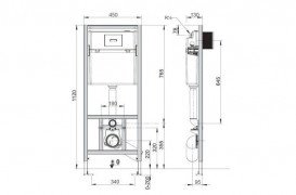 Система інсталяції Roca Duplo Nova WC з унітазом Alegra з сидінням та кнопкою змиву хром A89P120020+A34H139000