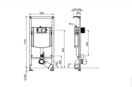 Система інсталяції Villeroy & Boch ViConnect для дитячого туалету з бачком 92215400
