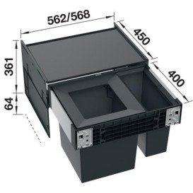 Система сортировки мусора Blanco Select II Big 60/2 528147