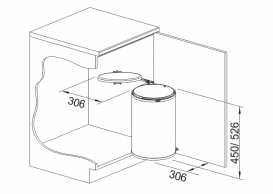 Система сортування сміття Blanco Singolo-XL 526377