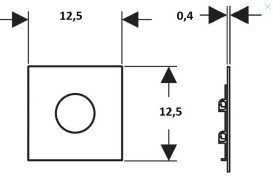 Система управління пісуаром Geberit Round з електронним запуском змиву пісочно-сірий 116.034.JL.1