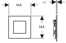Система управління пісуаром Geberit із пневматичним запуском змиву білий матовий 116.217.JT.1