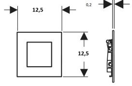 Система управления писсуаром Geberit с пневматическим запуском смыва белый матовый 116.217.JT.1