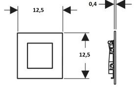Система управления писсуаром Geberit с пневматическим запуском смыва белый 116.217.SI.1