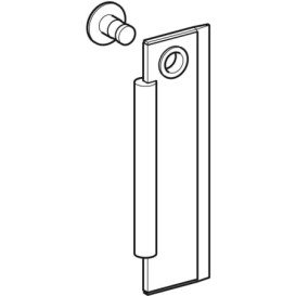 Скребок для душової кабіни Geberit нержавіюча сталь з гумовою кромкою 154.296.00.1