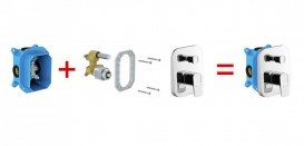 Скрытая часть смесителя для душа Ravak R-box RB 070.50 X070052