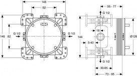 Прихована частина змішувача Ideal Standard EasyBox A1000NU