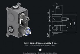 Прихована частина змішувача Ponsi Stilox BTSTLXIN02