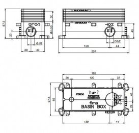 Скрытая монтажная часть смесителя для раковины Fima Carlo Frattini F3500