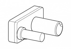 Схований вбудований корпус Hansa Vario для змішувача настінного змішувача на два отвори для раковини 5786 0100