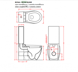 Зливний бачок для унітазу ArtCeram Blend санфарфор білий глянсовий BLC001 01; 00
