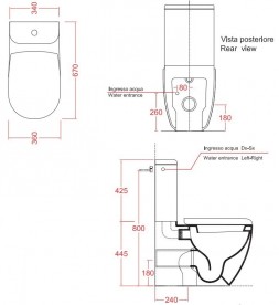 Сливной бачок для унитаза ArtCeram File 2.0 санфарфор белый глянцевый FLC001 01;00