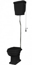 Сливной бачок для унитаза ArtCeram Hermitage чёрный глянцевый HEC004 03;00