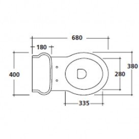 Зливний бачок для унітазу Galassia Ethos зовнішній білий 8490