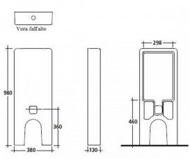 Зливний бачок для унітазу Galassia Plus Design моноблок зовнішній з механізмом зливу білий 7113