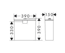 Сливной бачок для унитаза Hansgrohe EluPura Original Q керамика белый 60141450