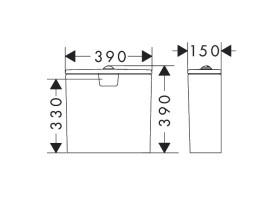 Сливной бачок для унитаза Hansgrohe EluPura Original Q керамика белый 60269450