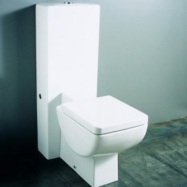 Сливной бачок для унитаза Kerasan Ego/Flo Unica приставной напольный белый 2481K1