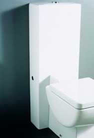 Сливной бачок для унитаза Kerasan Ego/Flo Unica приставной напольный белый 2481K1