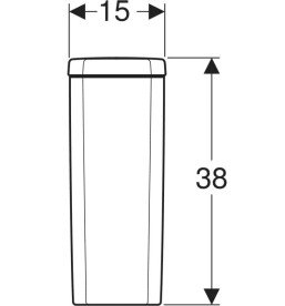 Зливний бачок для унітазу Kolo Status сантехнічний фарфор білий 2341010UA