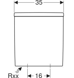 Зливний бачок для унітазу Kolo Status сантехнічний фарфор білий 2341010UA