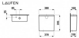 Сливной бачок для унитаза-компакта Laufen Kartell санитарная керамика черный глянцевый H8293330209731
