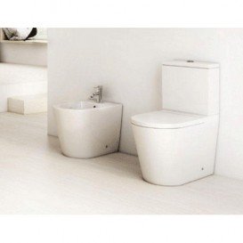 Зливний бачок для унітазу Roca Inspira Square c механізмом подвійного змиву 4,5 / 3 л кераміка білий A341520000