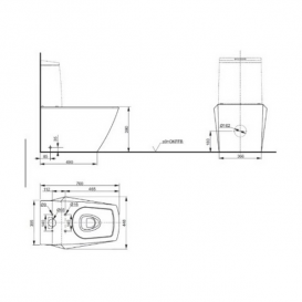 Сливной бачок для унитаза TOTO Jewelhex белый SWN680B