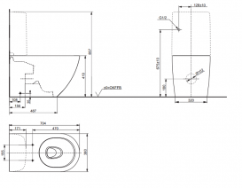 Зливний бачок для унітазу TOTO NC білий SW760B # W