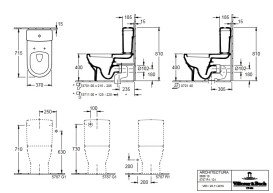 Зливний бачок для унітазу Villeroy & Boch Architectura санітарна кераміка альпійський білий 5787G101
